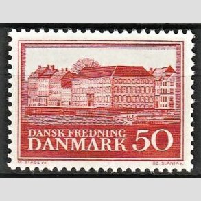 FRIMRKER DANMARK | 1966 - AFA 445 - Fredningsserie. Assistenthuset - 50 re rd - Postfrisk