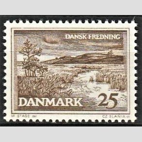 FRIMRKER DANMARK | 1964 - AFA 428 - Fredningsserie. Karup  - 40 re brun - Postfrisk