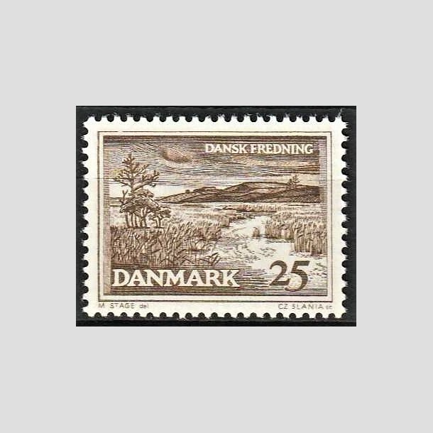 FRIMRKER DANMARK | 1964 - AFA 428F - Fredningsserie. Karup  - 40 re brun - Postfrisk