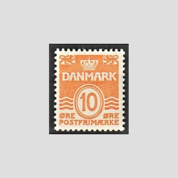 FRIMRKER DANMARK | 1933 - AFA 202 - Blgelinie 10 re orange Type IA - Postfrisk