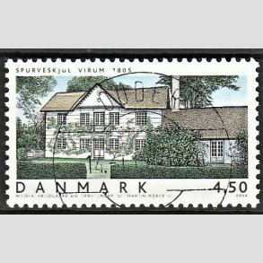FRIM�RKER DANMARK | 2004 - AFA 1378 - Danske boliger III. - 4,50 Kr. flerfarvet - Pragt Stemplet Aabenraa