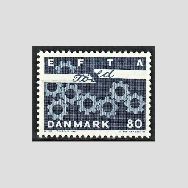 FRIMRKER DANMARK | 1967 - AFA 453F - EFTA - 80 re bl - Postfrisk