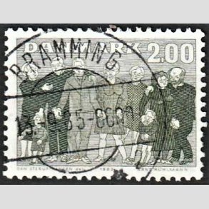 FRIM�RKER DANMARK | 1983 - AFA 785 - �ldre i samfundet - 2,00 Kr. gr�gr�n - Lux Stemplet