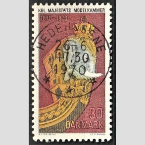 FRIM�RKER DANMARK | 1970 - AFA 498 - Orlogsmuseet 300 �r - 30 �re flerfarvet - Pragt Stemplet Hedehusene