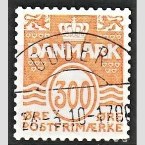 FRIM�RKER DANMARK | 2010 - AFA 1610E - B�lgelinie - 300 �re gulorange - Pragt Stemplet Odder