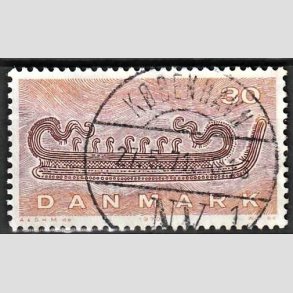 FRIM�RKER DANMARK | 1970 - AFA 503 - Dansk skibsfart - 30 �re lysbrun/r�dbrun - Lux Stemplet