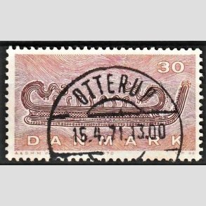 FRIM�RKER DANMARK | 1970 - AFA 503 - Dansk skibsfart - 30 �re lysbrun/r�dbrun - Lux Stemplet Otterup