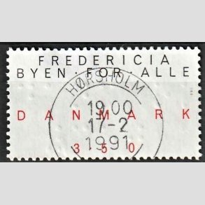 FRIMRKER DANMARK | 1990 - AFA 979 - Byen for alle - 3,50 Kr. sort/rd - Lux Stemplet Hrsholm