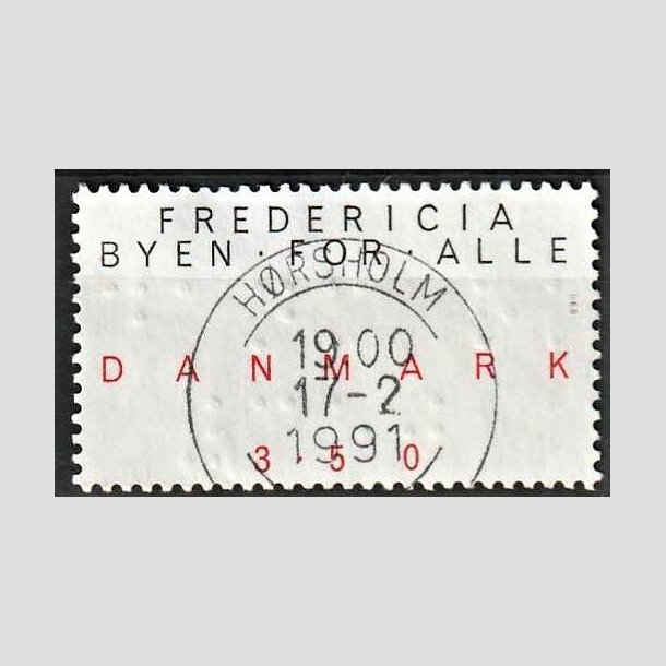 FRIMRKER DANMARK | 1990 - AFA 979 - Byen for alle - 3,50 Kr. sort/rd - Lux Stemplet Hrsholm