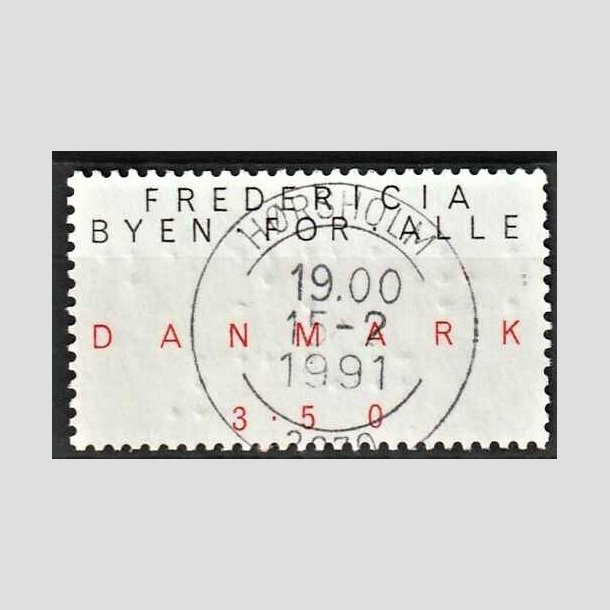 FRIMRKER DANMARK | 1990 - AFA 979 - Byen for alle - 3,50 Kr. sort/rd - Lux Stemplet Hrsholm