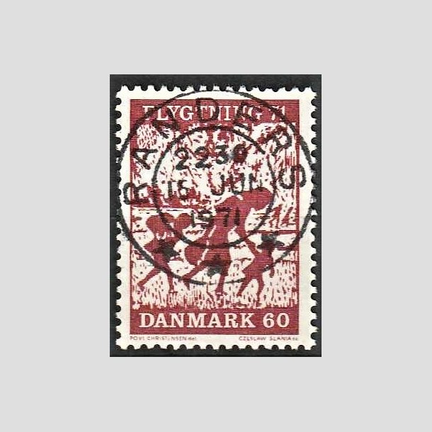 FRIMRKER DANMARK | 1971 - AFA 511 - Flygtning 71 - 60 re brunkarmin - Pragt Stemplet Randers