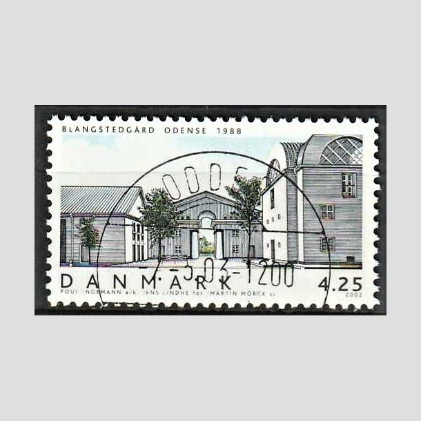 FRIMRKER DANMARK | 2002 - AFA 1333 - Danske boliger I. - 4,25 Kr. Blangstedgrd - Pragt Stemplet Odder