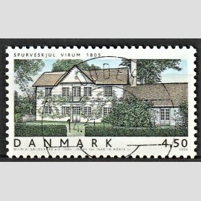 FRIM�RKER DANMARK | 2004 - AFA 1378 - Danske boliger III. - 4,50 Kr. flerfarvet - Pragt Stemplet Odder