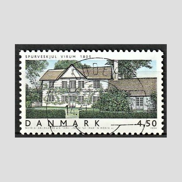 FRIMRKER DANMARK | 2004 - AFA 1378 - Danske boliger III. - 4,50 Kr. flerfarvet - Pragt Stemplet Odder