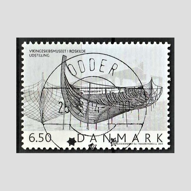 FRIMRKER DANMARK | 2004 - AFA 1402 - Vikingeskibsmuseet - 6,50 Kr. Udstilling - Pragt Stemplet Odder 