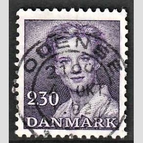FRIMRKER DANMARK | 1982 - AFA 757 - Dronning Margrethe - 2,30 Kr. violet - Lux Stemplet Odense
