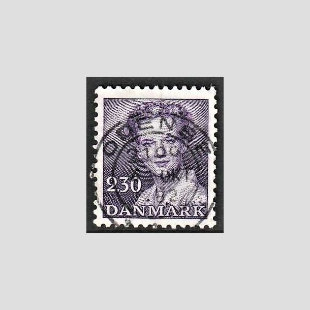 FRIMRKER DANMARK | 1982 - AFA 757 - Dronning Margrethe - 2,30 Kr. violet - Lux Stemplet Odense