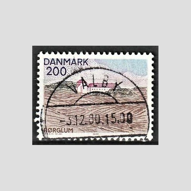 FRIMRKER DANMARK | 1980 - AFA 702 - Nord for Limfjorden - 200 re flerfarvet - Pragt Stemplet Valby