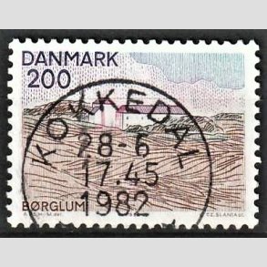 FRIM�RKER DANMARK | 1980 - AFA 702 - Nord for Limfjorden - 200 �re flerfarvet - Pragt Stemplet Kokkedal