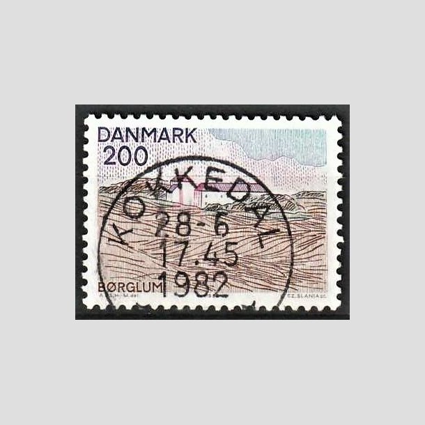 FRIMRKER DANMARK | 1980 - AFA 702 - Nord for Limfjorden - 200 re flerfarvet - Pragt Stemplet Kokkedal