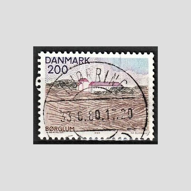 FRIMRKER DANMARK | 1980 - AFA 702 - Nord for Limfjorden - 200 re flerfarvet - Pragt Stemplet Hjrring