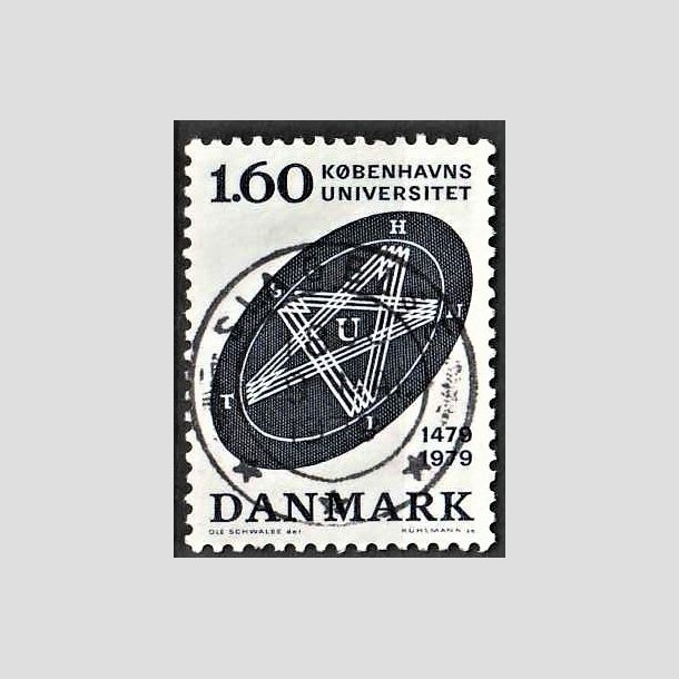 FRIMRKER DANMARK | 1979 - AFA 674 - Kbenhavns Universitet 500 r - 1,60 Kr. bl - Lux Stemplet Slagelse