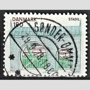 FRIM�RKER DANMARK | 1978 - AFA 663 - Midtjylland - 180 �re flerfarvet - Pragt Stemplet
