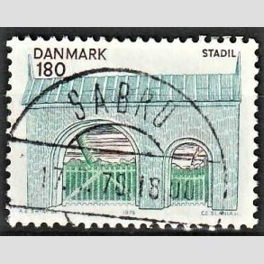 FRIM�RKER DANMARK | 1978 - AFA 663 - Midtjylland - 180 �re flerfarvet - Pragt Stemplet Sabro