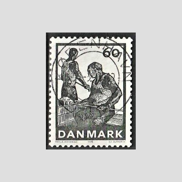 FRIMRKER DANMARK | 1976 - AFA 627 - Dansk glasproduktion - 60 re grsort - Pragt Stemplet