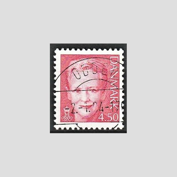 FRIMRKER DANMARK | 2004 - AFA 1374 - Dronning Margrethe II - 4,50 kr. rd - Pragt Stemplet