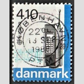 FRIM�RKER DANMARK | 1988 - AFA 912 - Europam�rker - 4,10 Kr. flerfarvet - Lux Stemplet
