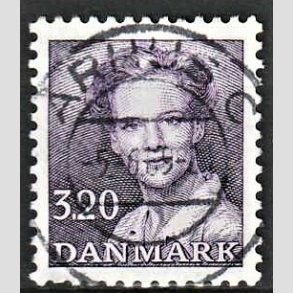 FRIMRKER DANMARK | 1988 - AFA 896 - Dronning Margrethe - 3,20 Kr. violet - Pragt Stemplet 