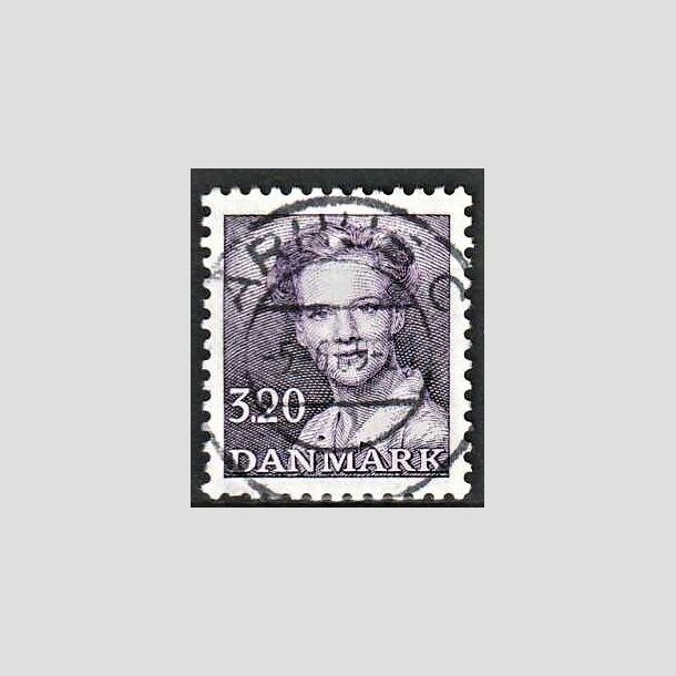 FRIMRKER DANMARK | 1988 - AFA 896 - Dronning Margrethe - 3,20 Kr. violet - Pragt Stemplet 