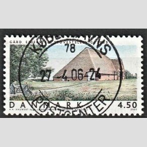 FRIM�RKER DANMARK | 2005 - AFA 1418 - Danske boliger - 4,50 Kr. Ejerder, G�rd - Pragt Stemplet