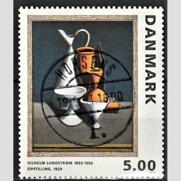 FRIMRKER DANMARK | 1993 - AFA 1057 - Maleriserie 6. - 5,00 Kr. Wilhelm Lundstrm - Pragt Stemplet Horsens