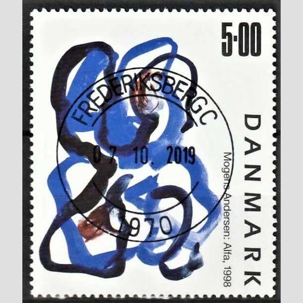 FRIMRKER DANMARK | 1998 - AFA 1188 - Mogens Andersen - 5,00 Kr. flerfarvet - Pragt Stemplet Frederiksberg C