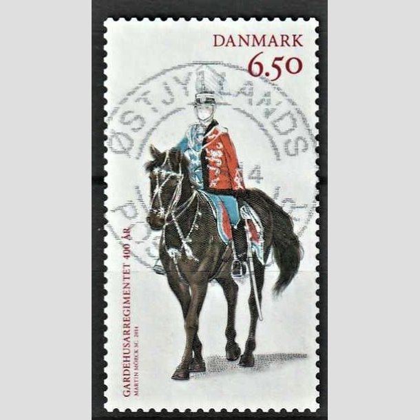 FRIMRKER DANMARK | 2014 - AFA 1794 - Garderhusarreregimentet 400 r - 6,50 Kr. flerfarvet - Pragt Stemplet