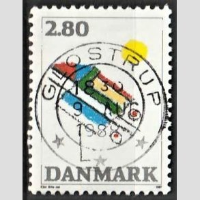FRIM�RKER DANMARK | 1987 - AFA 891 - Kunst - 2,80 Kr. flerfarvet - Pragt Stemplet 