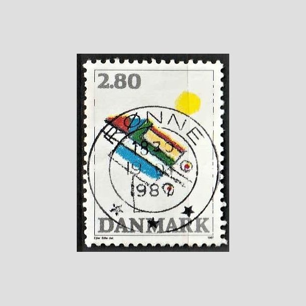 FRIMRKER DANMARK | 1987 - AFA 891 - Kunst - 2,80 Kr. flerfarvet - Pragt Stemplet 