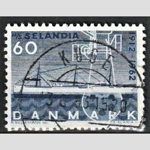 FRIM�RKER DANMARK | 1962 - AFA 409 - Selandia - 60 �re bl� - Pragt Stemplet K�ge
