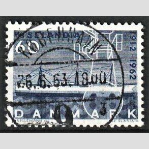 FRIM�RKER DANMARK | 1962 - AFA 409 - Selandia - 60 �re bl� - Pragt Stemplet K�benhavn