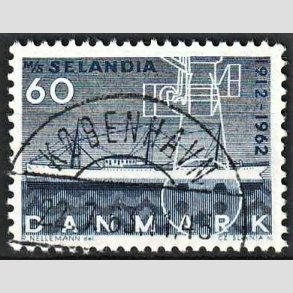 FRIM�RKER DANMARK | 1962 - AFA 409 - Selandia - 60 �re bl� - Pragt Stemplet K�benhavn