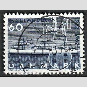 FRIM�RKER DANMARK | 1962 - AFA 409 - Selandia - 60 �re bl� - Pragt Stemplet K�ge