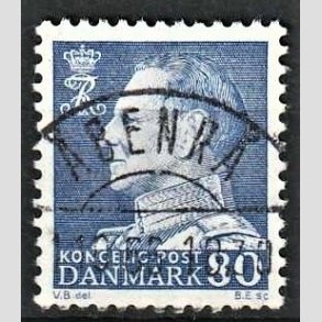 FRIMRKER DANMARK | 1965 - AFA 433 - Fr. IX 80 re bl - Pragt Stemplet benr