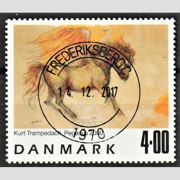 FRIMRKER DANMARK | 2000 - AFA 1261 - Frimrkekunst 3. - 4,00 Kr. Kurt Trampedach - Lux Stemplet Frederiksberg C