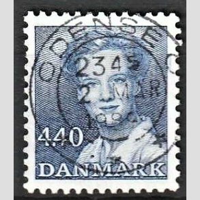 FRIMRKER DANMARK | 1989 - AFA 927 - Dronning Margrethe - 4,40 Kr. bl - Pragt Stemplet 