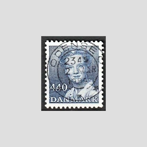 FRIMRKER DANMARK | 1989 - AFA 927 - Dronning Margrethe - 4,40 Kr. bl - Pragt Stemplet 