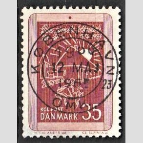 FRIM�RKER DANMARK | 1964 - AFA 423 - Skolev�snet 150 �r - 35 �re r�dbrun - Pragt Stemplet 