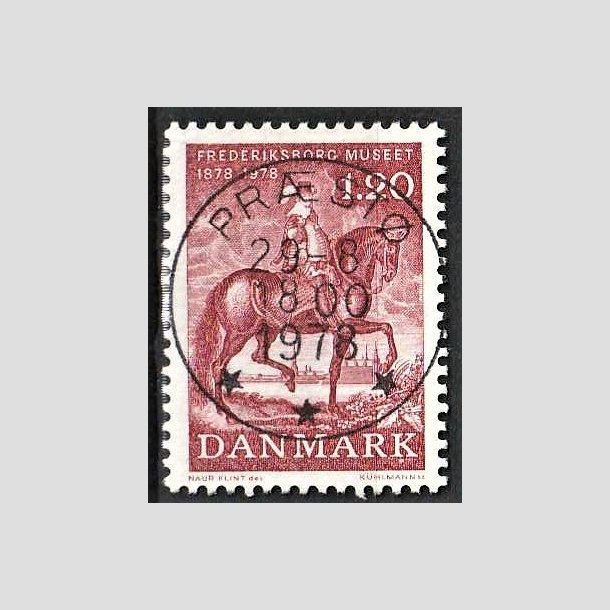 FRIMRKER DANMARK | 1978 - AFA 656 - Frederiksborgmuseet 100 r - 1,20 Kr. rd - Pragt Stemplet Prst