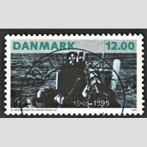 FRIM�RKER DANMARK | 1995 - AFA 1094 - 50 �ret for befrielsen - 12,00 Kr. flerfarvet - Pragt Stemplet